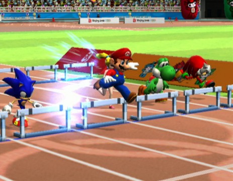 Zum Themendienst-Bericht "Multimedia/Spiele/" vom 25. Oktober: Wenn Pixel-Stars um Medaillen kämpfen: Bei «Mario & Sonic bei den Olympischen Spielen» treten die beiden Figuren erstmals gemeinsam in einem Spiel auf. (Die Veröffentlichung ist für dpa-Themendienst-Bezieher honorarfrei. Quellenhinweis: "Sega/dpa/tmn") +++ +++